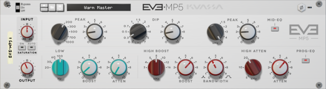 EVE-MP5 Program 50s Equalizer With Saturation